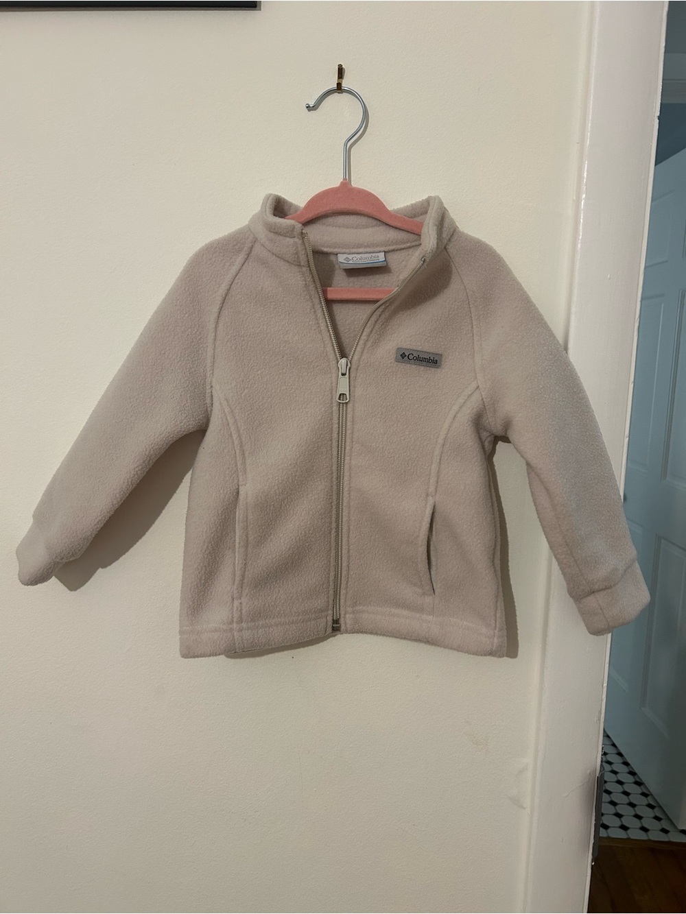 Columbia Kids Light Beige Fleece Full-Zip Jacket